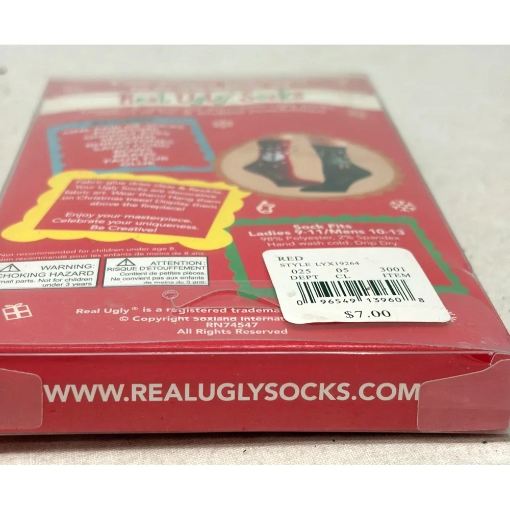 Real Ugly Socks Design Your Own Christmas Craft Kit Snowman Target Exclusive NOS